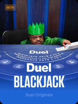 Duel Blackjack tile with a dealer in a green crown